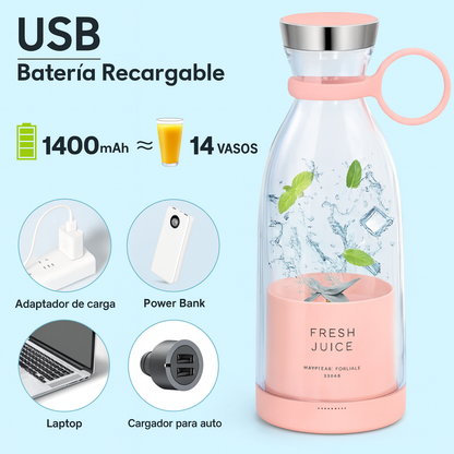 Batidora recargable portable de zumos